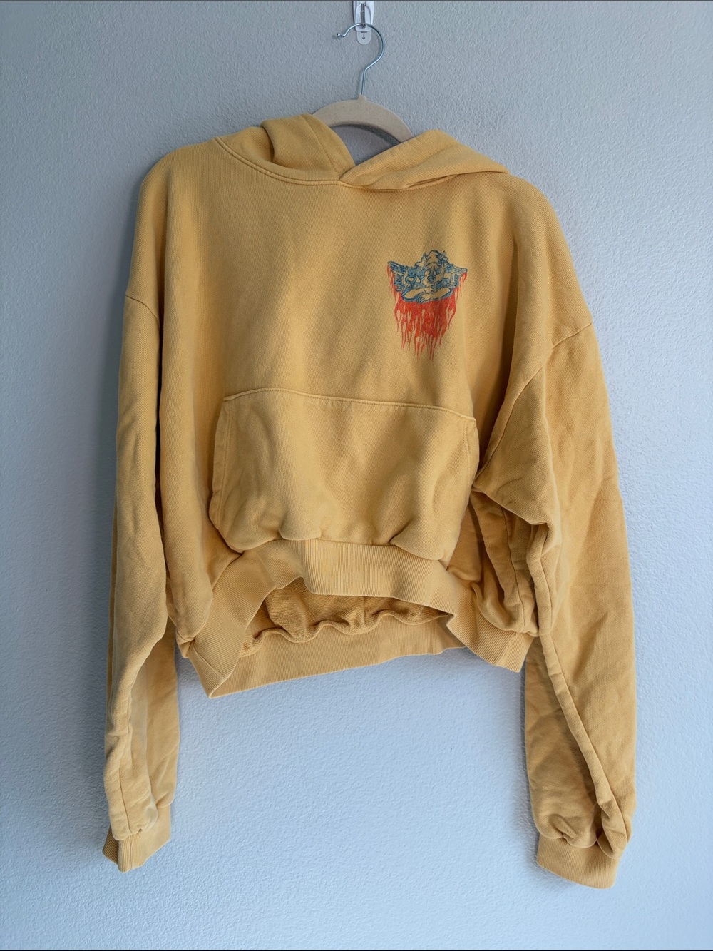 Boys Lie “Ask Me if I Care” Hoodie in Yellow - OS